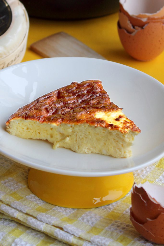 Frittata soffice al formaggio con tartufo