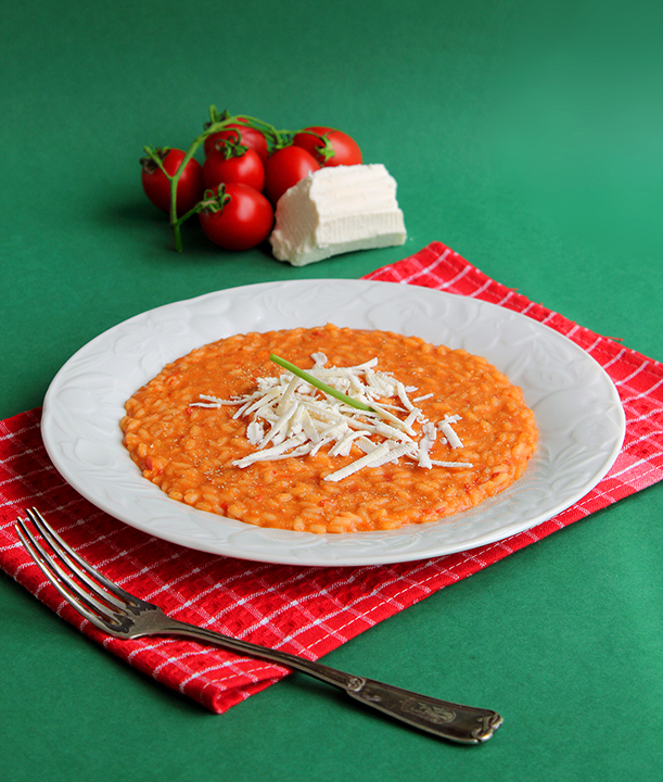 Risotto al pomodoro caramellato