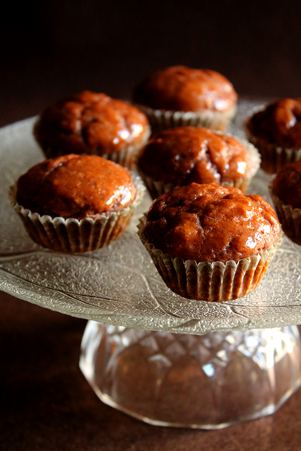 Muffin salati con pecorino, miele e cacao