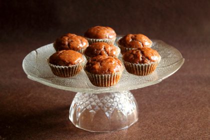 Muffin salati con pecorino, miele e cacao