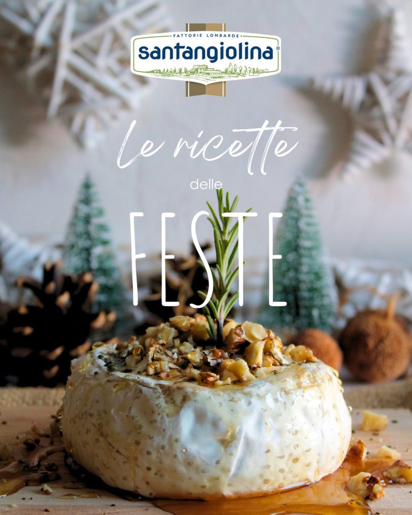 La copertina del ricettario creato da Paola Uberti per Santangiolina Latte Fattorie Lombarde